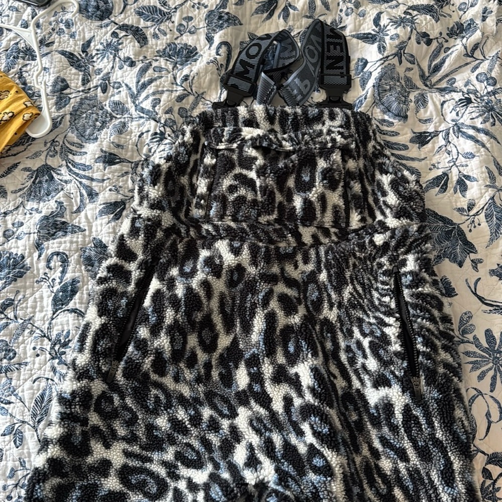 Free people fleece overalls